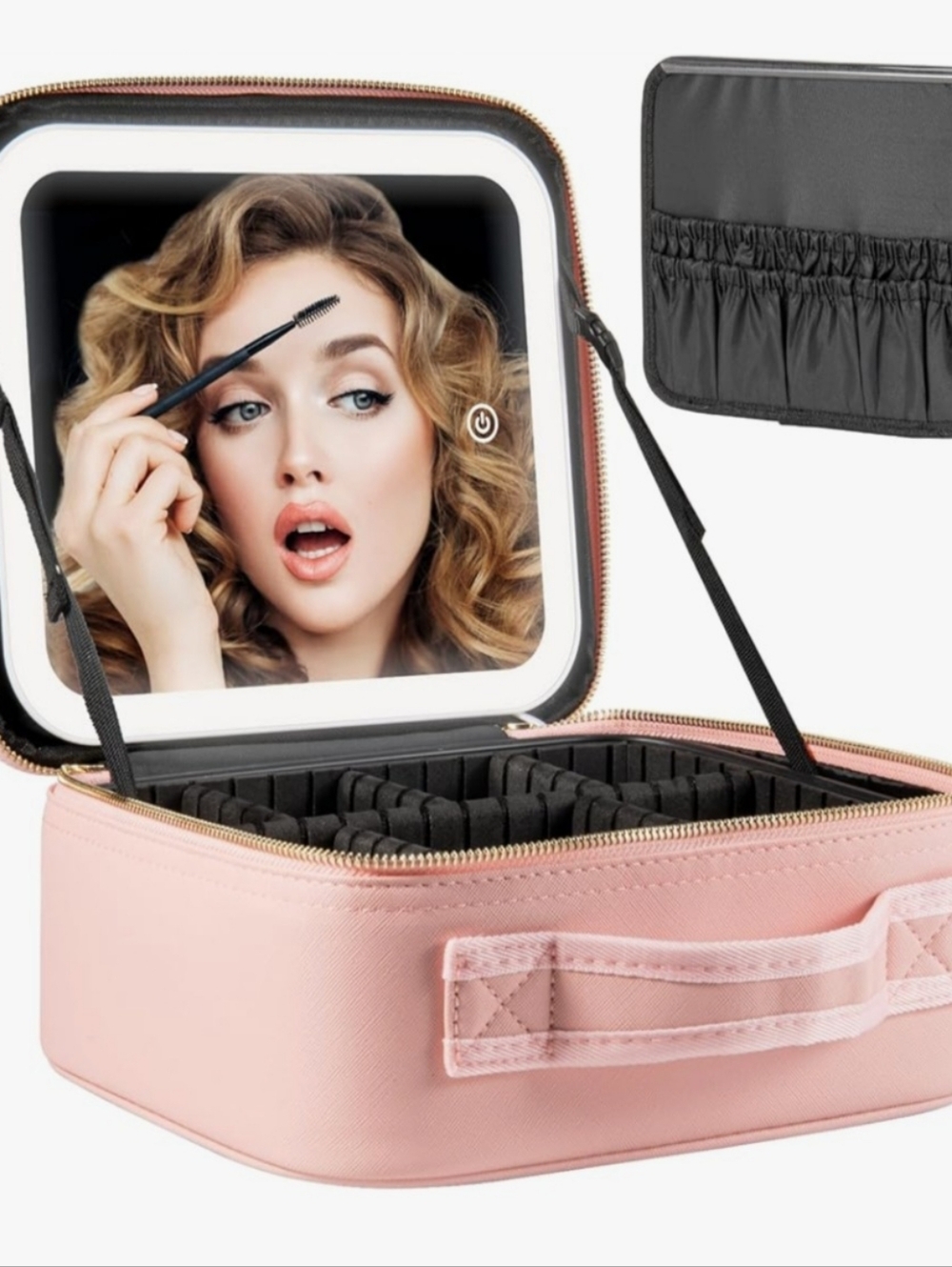 Makeup Travel Train Case with Mirror